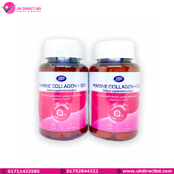 Boots Boots Marine Collagen+Q10 Dietary supplement product Set 2 pcs 30 caps