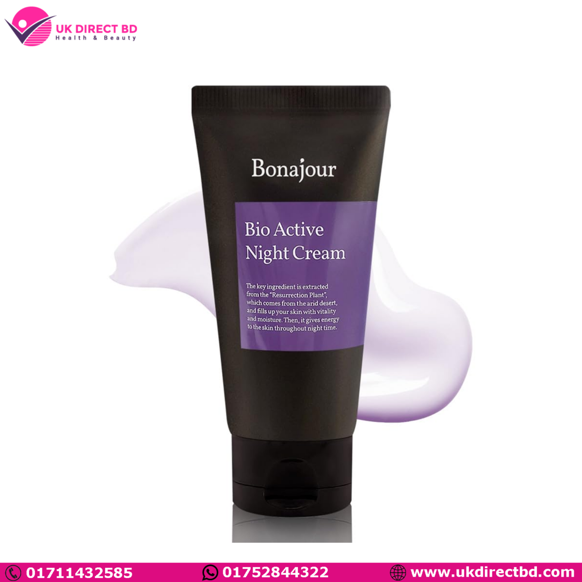 Bonajour Bio Active Resurrection Plant Night Cream 80ml - Image 1