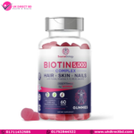 Source Biology Biotin 5000mcg Complex Hair Skin Nails Premium Formula for Women High Potency Vegan Friendly 60 Gummies