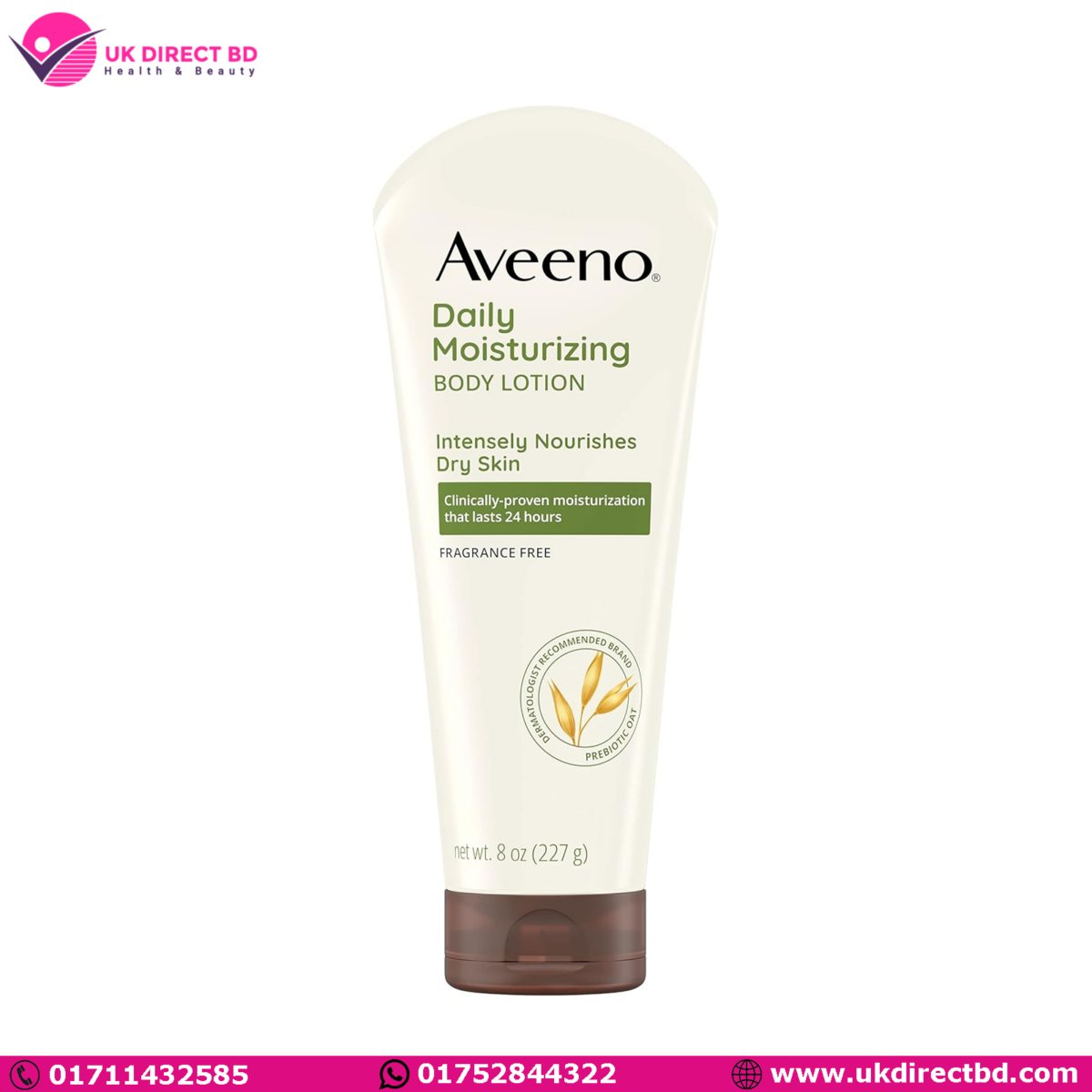 Aveeno Daily Moisturizing Body Lotion FragranceFree Size 236.59 ml - Image 1