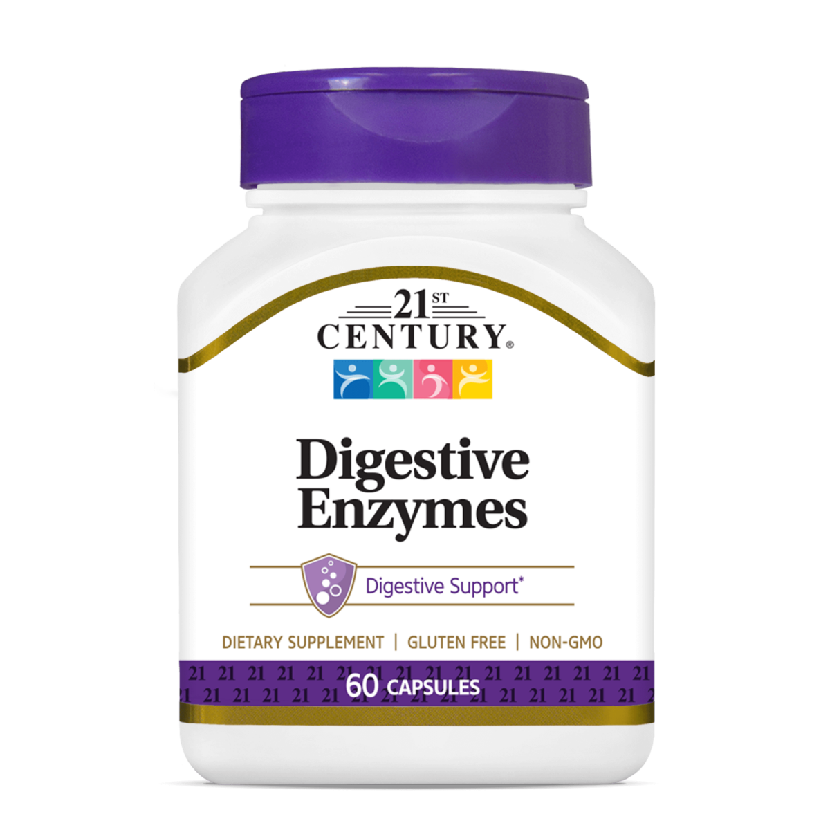 21st Century Digestive Enzymes 60 Capsules - Image 1
