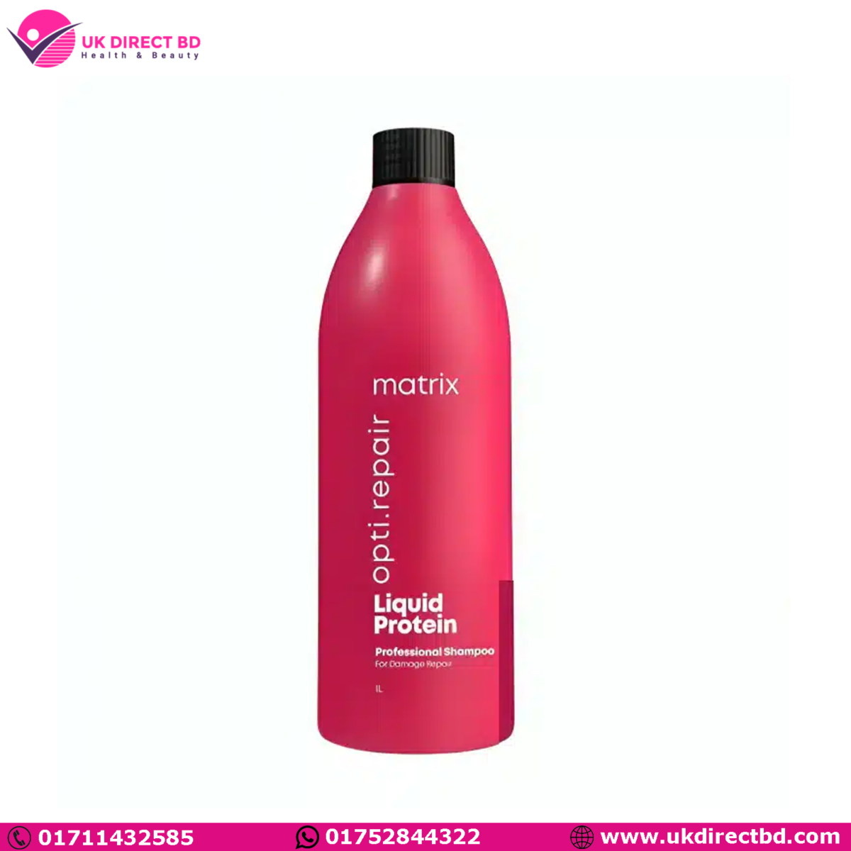 Matrix Opti Repair Liquid Protein Shampoo For Damage Repair 1000ml - Image 1