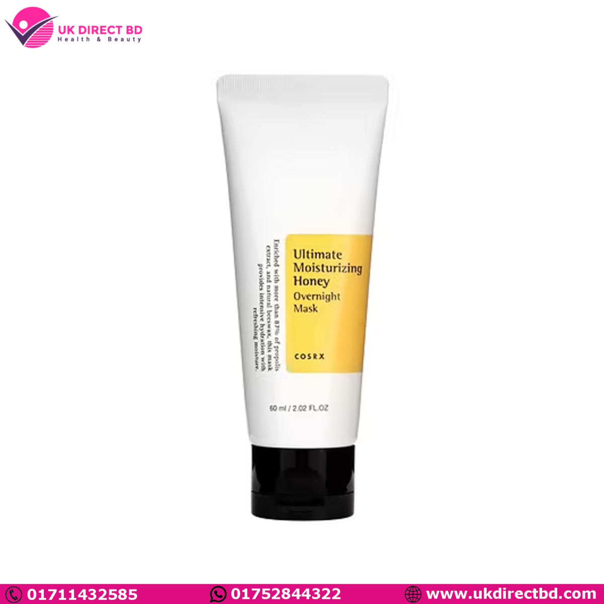 COSRX Ultimate Moisturizing Honey Overnight Mask 60ml - Image 1