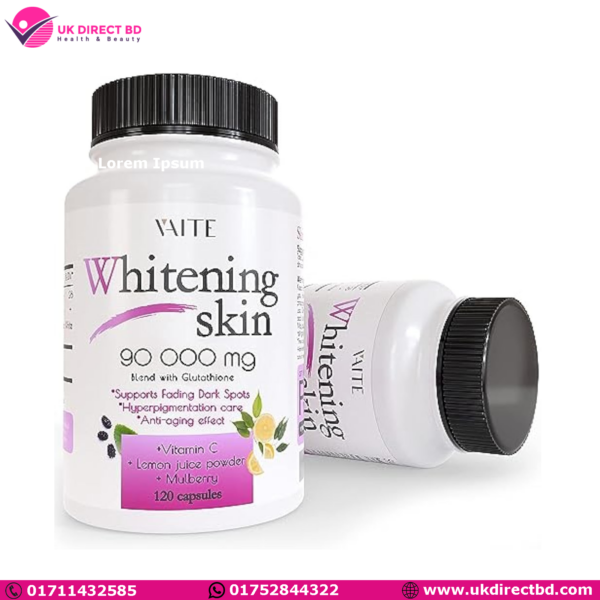 VAITE Glutathione Whitening Pills-90000mg 120 Capsules