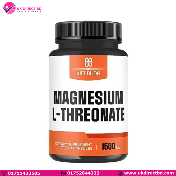 WELBUDA Magnesium L-Threonate Capsules 1500mg 120 Capsules