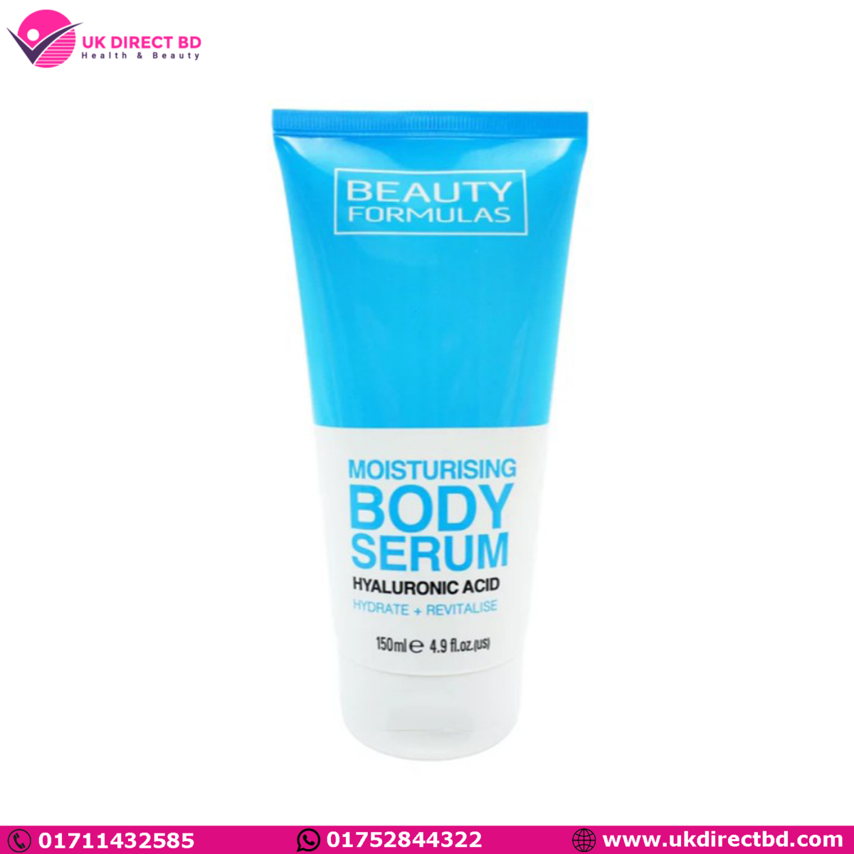 Beauty Formulas BODY SERUM Hydrating body serum with hyaluronic acid 150ml - Image 1