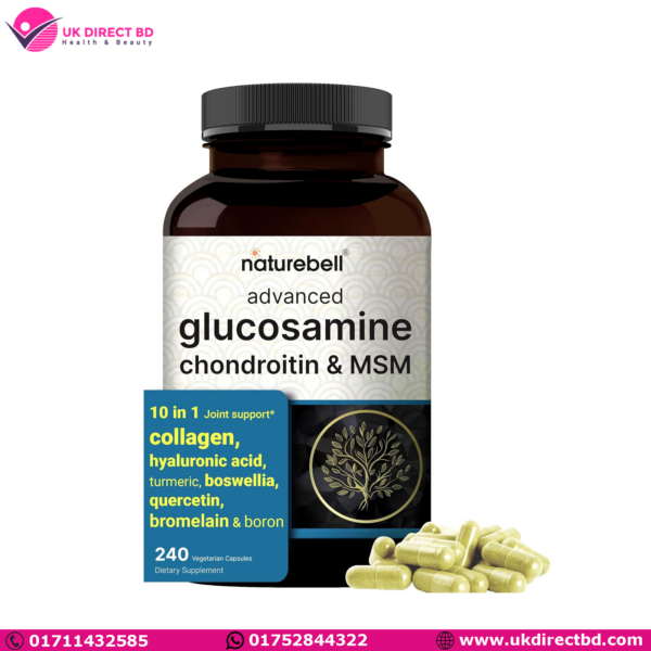 NatureBell Advanced Glucosamine Chondroitin MSM Supplement 240 Capsules