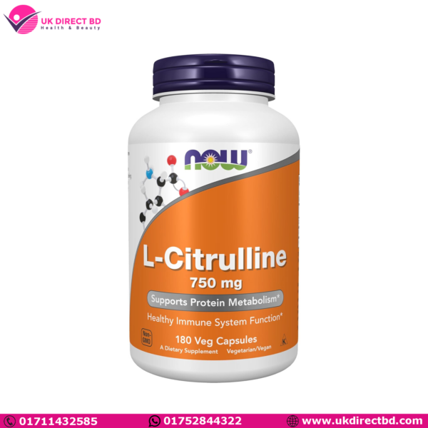 NOW Foods L-Citrulline 750mg 180 Veg Capsules