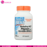 Doctor’s Best Betaine HCI Pepsin and Gentian Bitters 120 Capsules