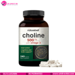 NatureBell Choline Supplements 500mg with Omega-3 Fatty Acids 240 Capsules