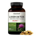 NatureBell Liver Detox with 30,000mg Milk Thistle & Black Currant 200 Capsule