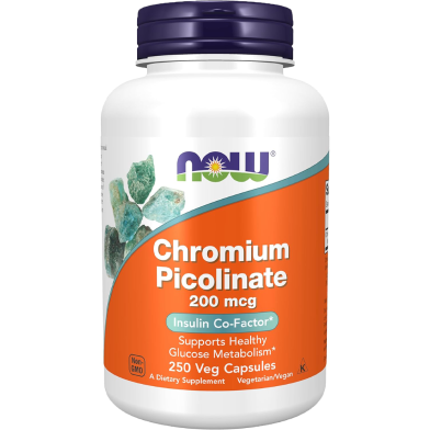 Now Foods Chromium Picolinate 200 mcg 250 Veg Capsules