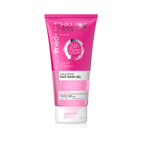 1 (11) Eveline Facemed+ Hyaluronic Face Wash Gel 150 ml - Image 1