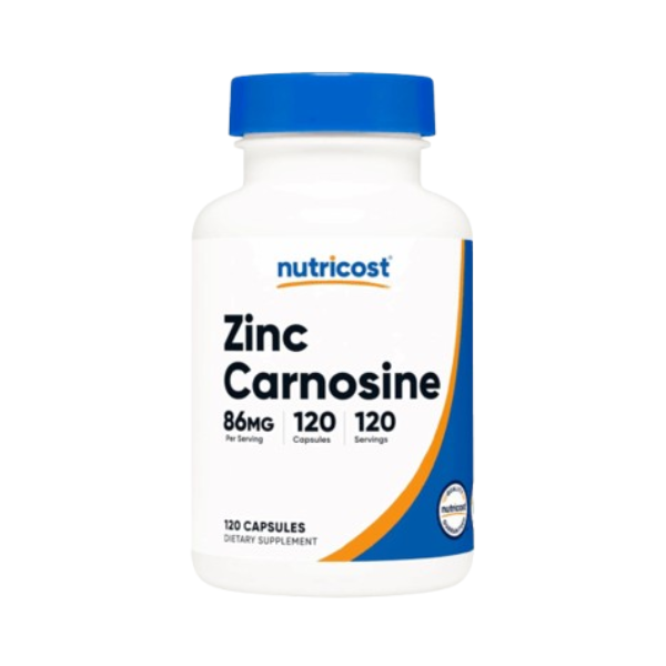 1 (16) Nutricost Zinc Carnosine 86mg 120 Capsules - Image 1