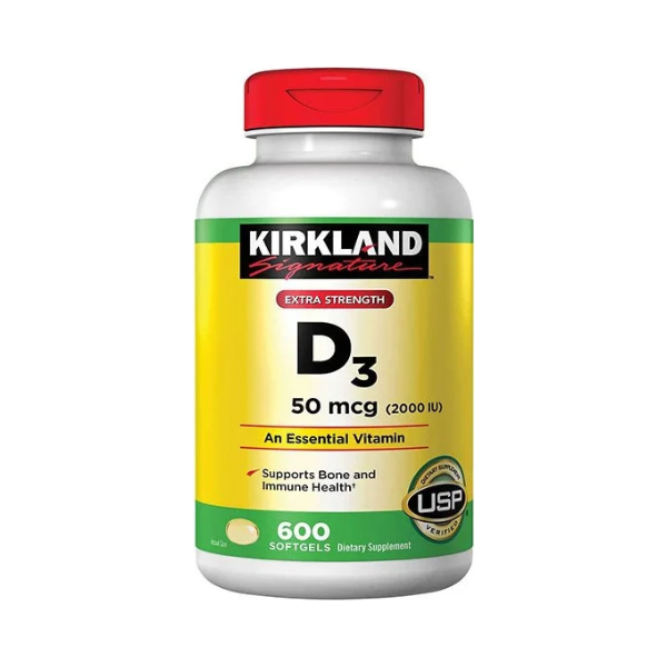 1 (18) Kirkland Signature D3 50mcg (2000iu) 600 Softgels - Image 1