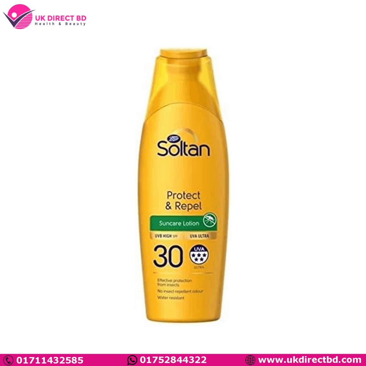 Boots Soltan Protect & Repel Suncare Lotion SPF30 200ml - Image 1