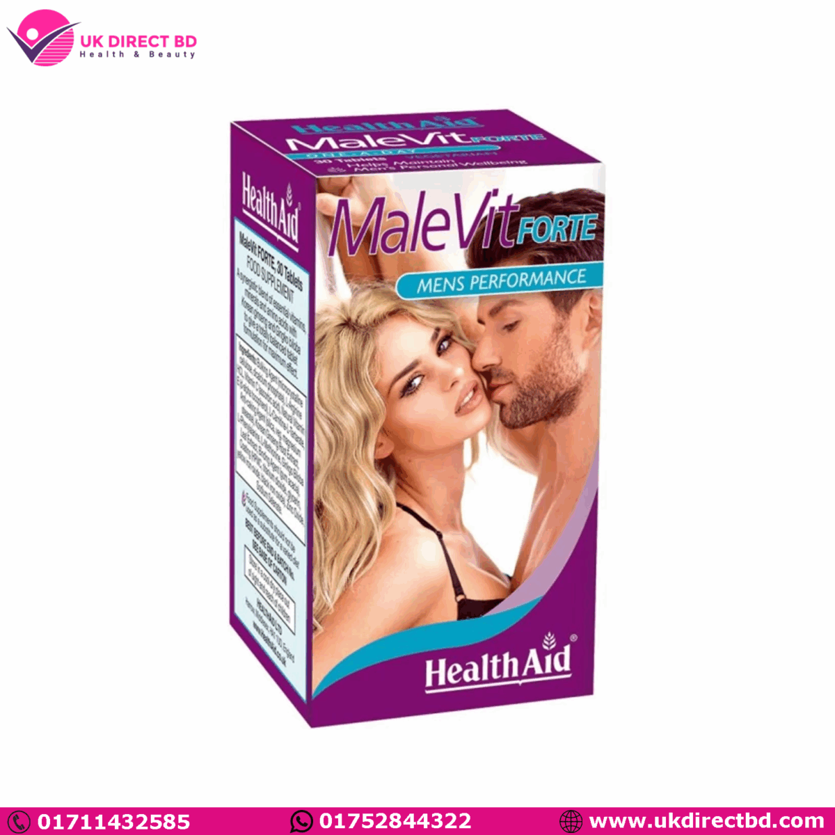 Health Aid MaleVit Forte Men’s Performance 30 Tablets - Image 1