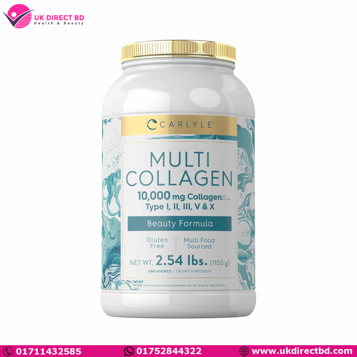 Carlyle Multi Collagen Protein 10000mg 1155g Powder - Image 1