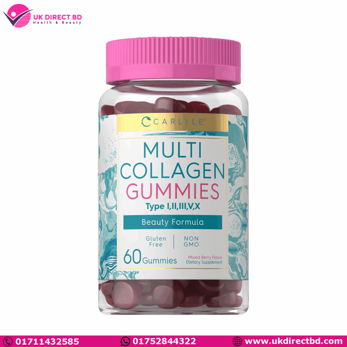 Carlyle Multi Collagen Complex 60 Gummies - Image 1