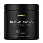 ELMNT 40000mg 40x Strength Organic Black Maca Root with Ashwagandha 60 Capsules