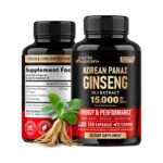 NutraHarmony Korean Panax Ginseng 15000mg 120 Capsules