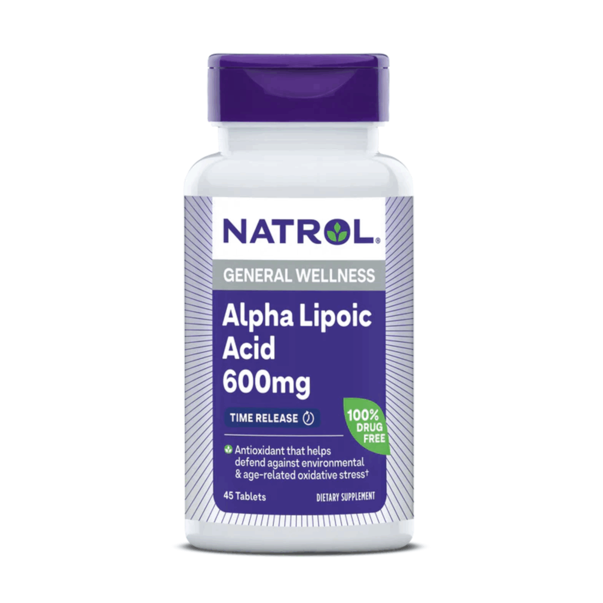 Natrol Alpha Lipoic Acid (ALA) Time Release 600mg 45 Tablets - Image 1