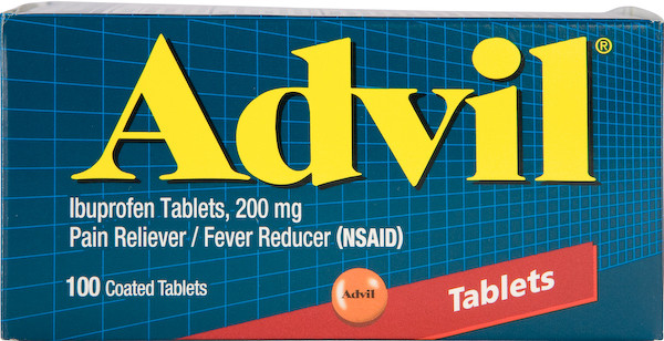 Advil Pain Relief and Fever Reducer Coated Tablets 200mg Ibuprofen 100 Coated Tablets