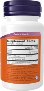 NOW Foods GlucoFit 18% Corosolic Acid Supports Glucose Metabolism 60 Softgels - Image 2