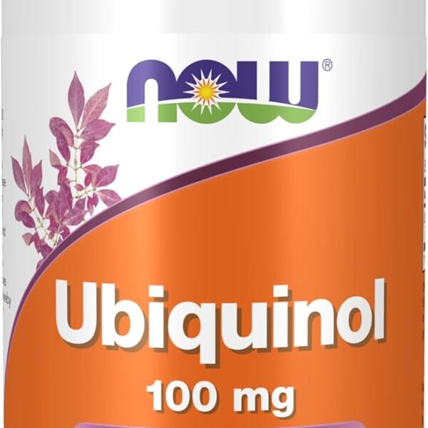 Now Foods Ubiquinol 100mg High Bioavailability (the Active Form of CoQ10) 60 Softgels