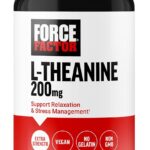 Force Factor L-Theanine Extra Strength 200mg 60 Vegetarian Capsules