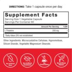 Force Factor L-Theanine Extra Strength 200mg 60 Vegetarian Capsules - Image 2
