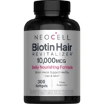 NeoCell Biotin Hair Revitalizer10,000mcg Biotin helps support healthy hair & skin 300 Softgels