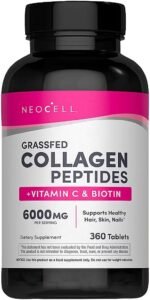 NeoCell Grassfed Collagen Peptides + Vitamin C & Biotin 360 Tablets
