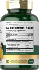 Carlyle Black Seed Oil 2000mg 70 Softgel Capsules - Image 2
