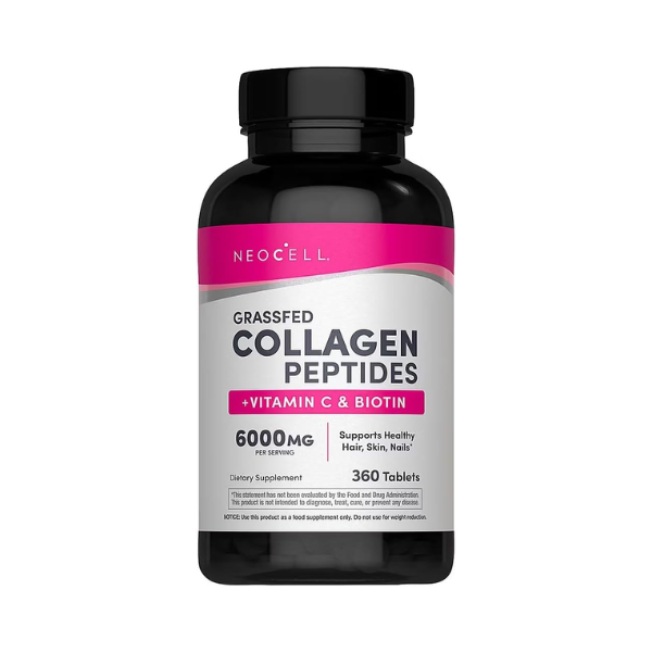 NeoCell Grassfed Collagen Peptides + Vitamin C & Biotin 360 Tablets