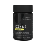 Sports Research, D3 + K2, Plant Based, 125 mcg/100 mcg, 60 Veggie Softgels