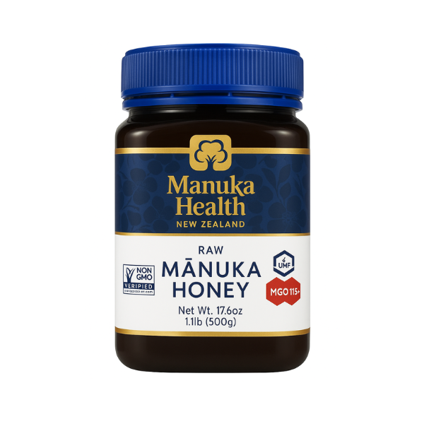 Manuka Health Raw Manuka Honey MGO 115+ (UMF 6) – 500g