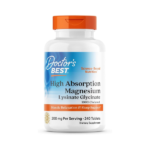 Doctor's Best High Absorption Magnesium Tablets for Women & Men 200mg  240 Count