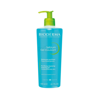 Untitled design (2) Bioderma Sébium Purifying Cleansing Foaming Gel 500ml - Image 1