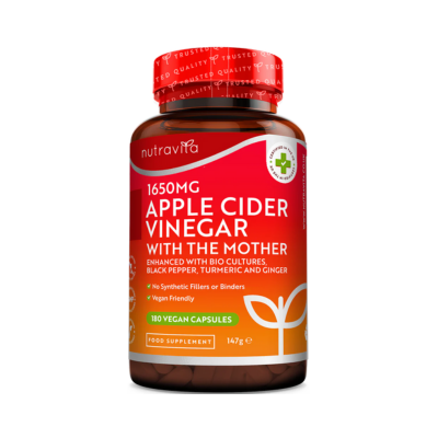 Untitled design (24) Nutravita Apple Cider Vinegar 180 Vegan Capsules - Image 1