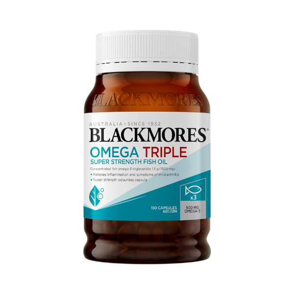 728 Blackmores Omega Triple Super Strength Fish Oil 150 Capsules - Image 1