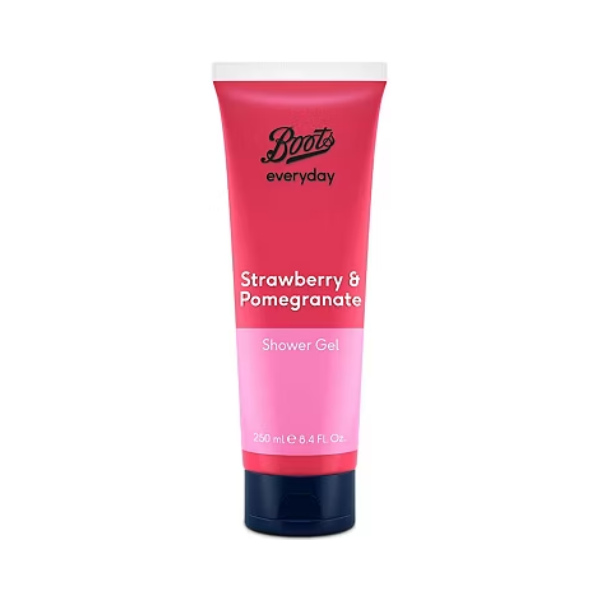 1 (20) Boots Everyday Strawberry & Pomegranate Shower Gel 250ml - Image 1