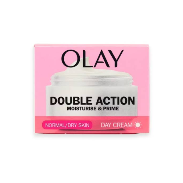 1 (57) Olay Double Action Moisturiser Day Cream & Primer 50ml - Image 1