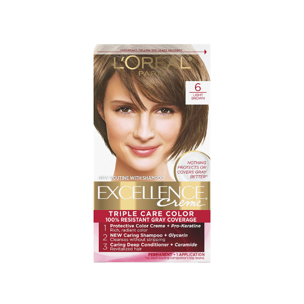 Product (5) L'Oreal Excellence Triple Care Color Light Brown 6 - Image 1