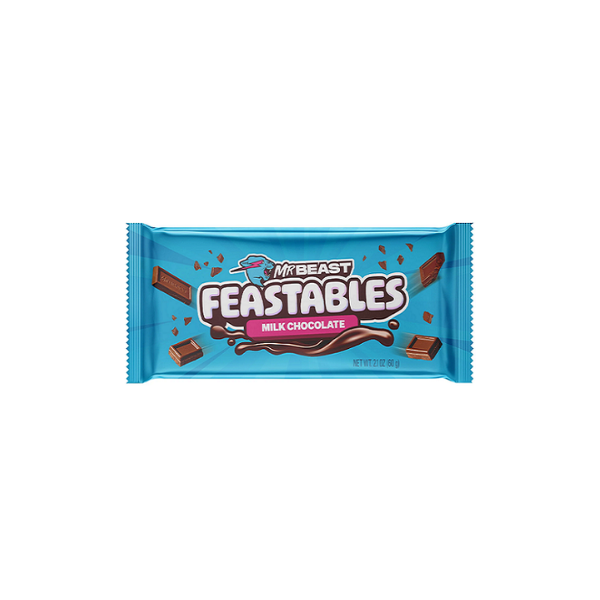 Untitled design (21) Feastables Mr Beast Milk Chocolate Bar 60g - Image 1