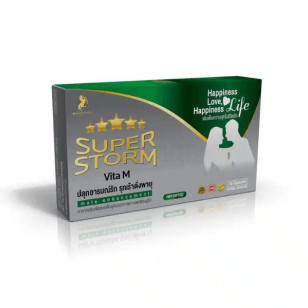 Product (31) Super Storm Men Enhancement Sex increase up fast Strong and Long-Lasting 10 Capsules - Image 1