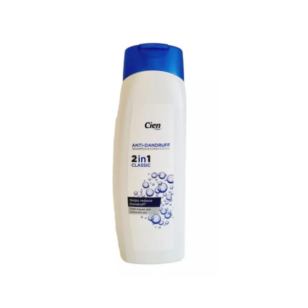Product (1) Cien 2-in-1 Classic Anti-Dandruff Shampoo & Conditioner 500ml - Image 1