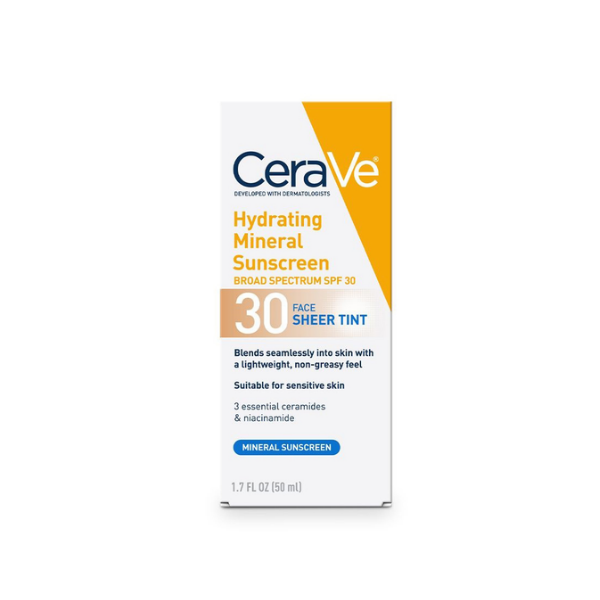 Product (20) Cerave Hydrating Mineral Sunscreen 50ml - Image 1